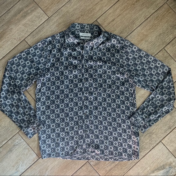 Urban Outfitters retro pattern polyester shirt GUC - Picture 1 of 8